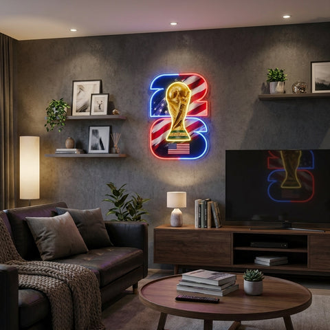 USA Custom World Cup Neon Sign