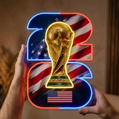 USA Custom World Cup Neon Sign