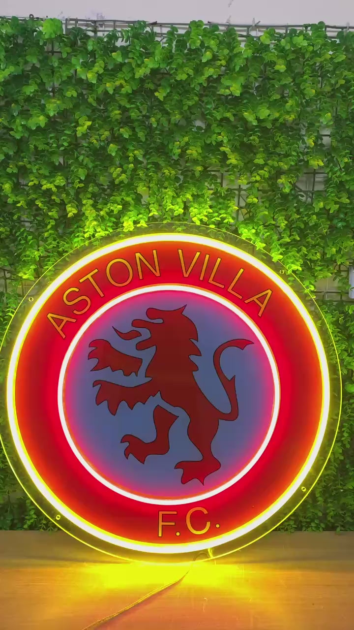 Enseigne Néon Aston Villa 1990