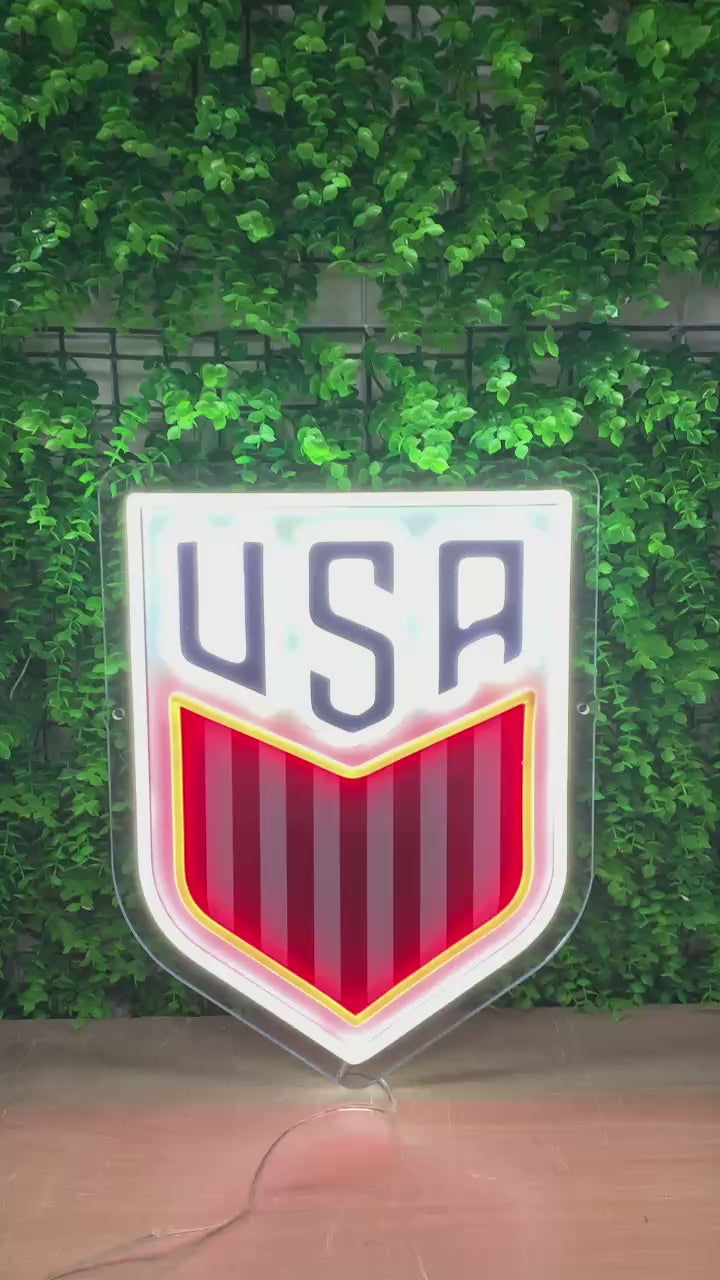USA World Cup Neon Sign