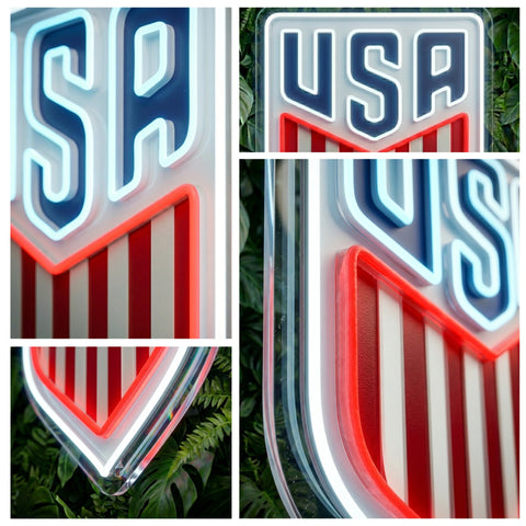 Enseigne néon Coupe du Monde USA