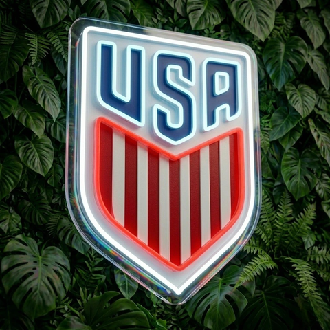 Enseigne néon Coupe du Monde USA