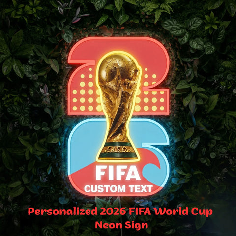 Enseigne néon personnalisée Coupe du Monde - Los Angeles