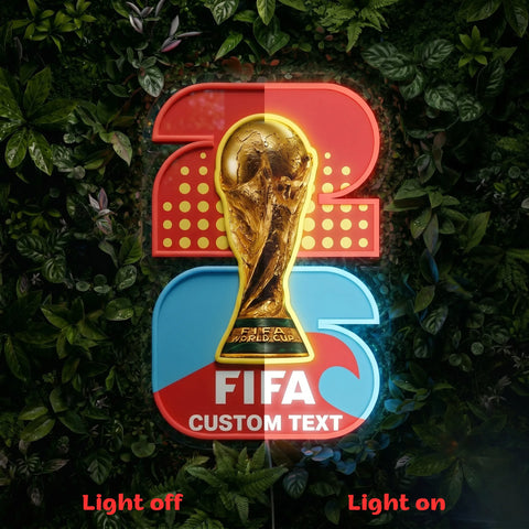 Enseigne néon personnalisée Coupe du Monde - Los Angeles