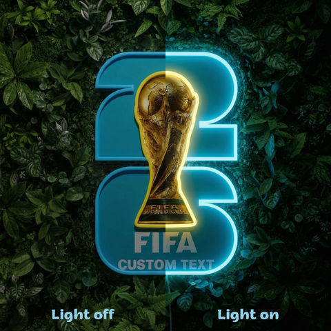 Enseigne néon Coupe du monde personnalisée