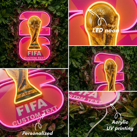 Enseigne néon Coupe du Monde personnalisée - Miami